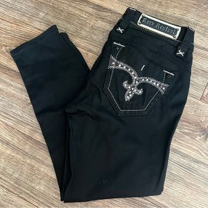 Rock Revival black cropped jeans women’s size 29